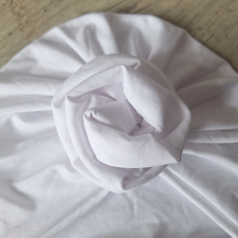 Turban Bébé Personnalisable – Édition Rose de Tissu – Jersey de Coton – Couleurs au Choix